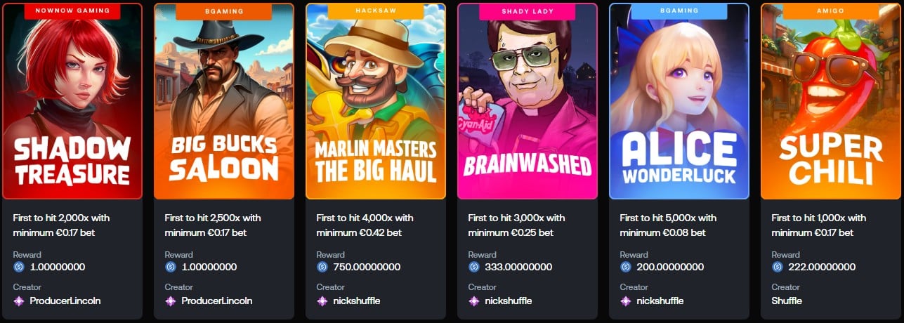 Shuffle Challenge Example Screenshot